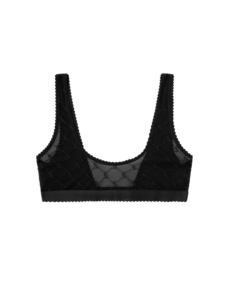 Lace Scoop Bralette black