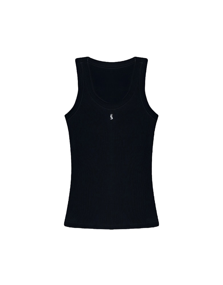 Black Ribber Tank Top