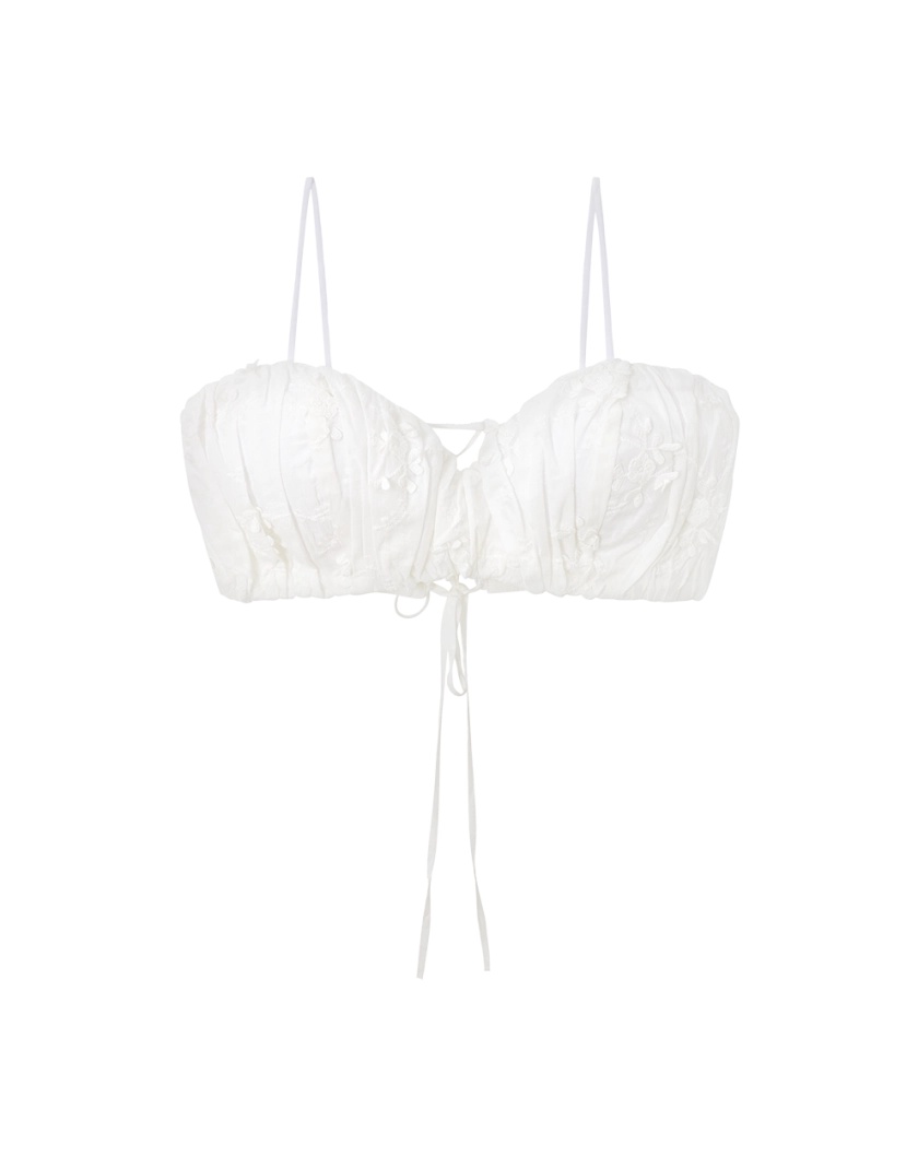 Cotton Puff Top white