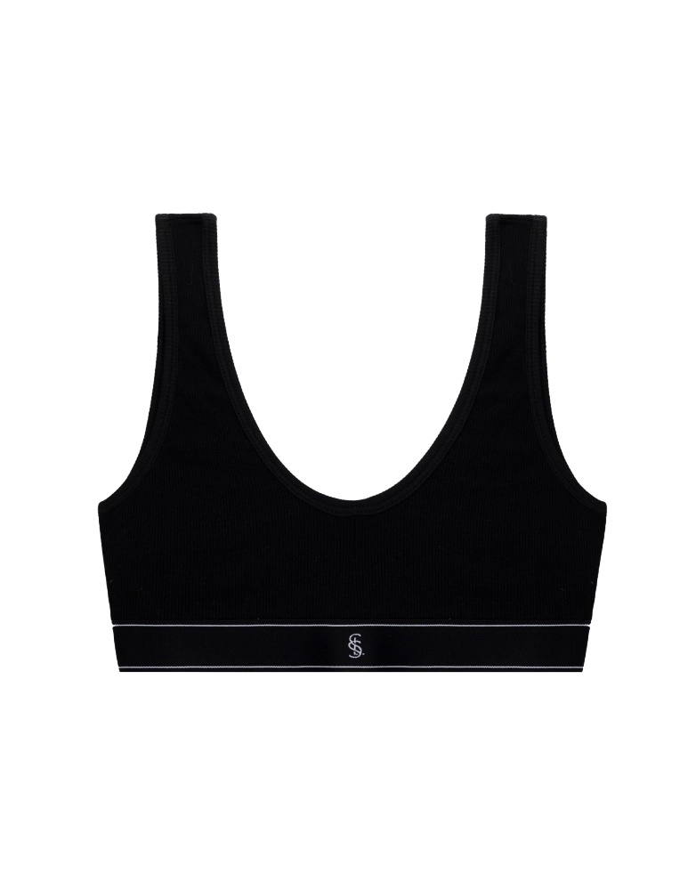 Ultimate Ribbed Top Black
