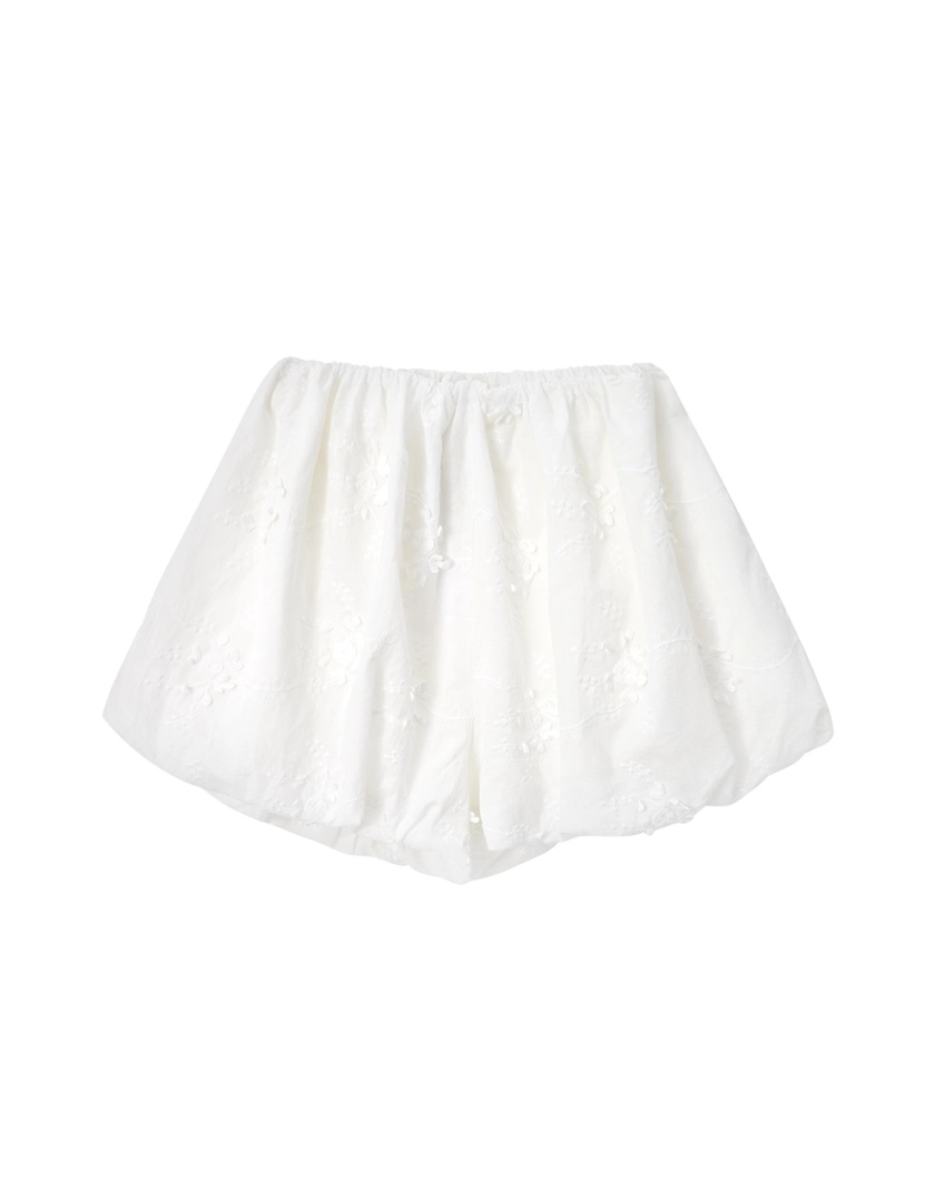 Cotton Puff Shorts white