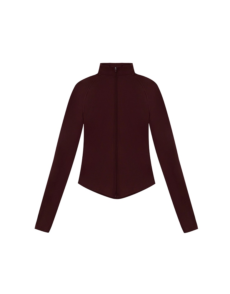 Ultimate Sculpting Zip Up Jacket - Burgundy 