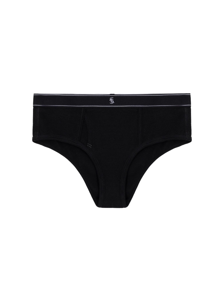Ultimate Ribber Briefs Black