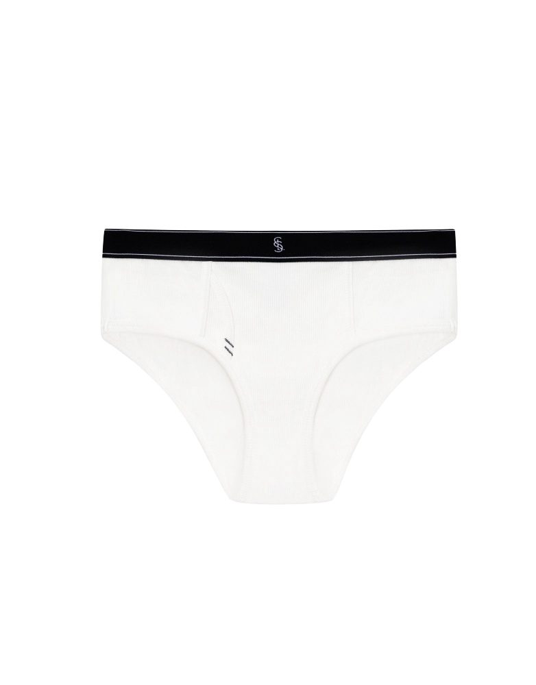 Ultimate Ribber Briefs White 