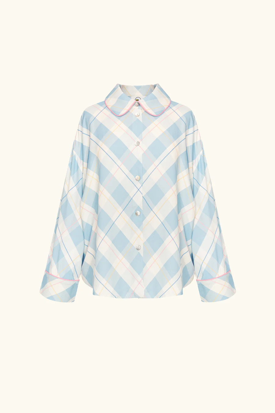 Оверсайз Сорочка Pastelle у принт Blue Plaid