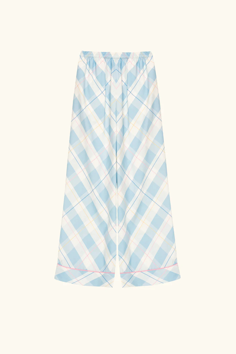 Оверсайз Брюки Pastelle у принт Blue Plaid