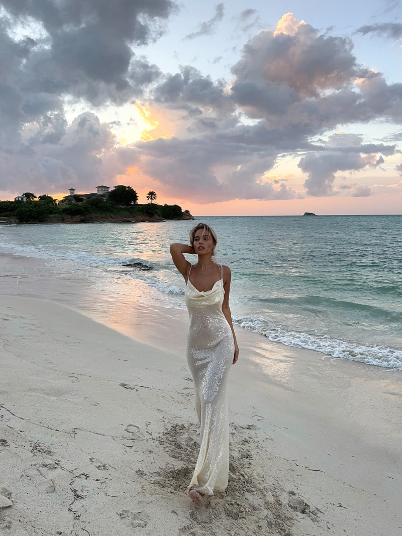 MERMAID SEQUIN MAXI DRESS