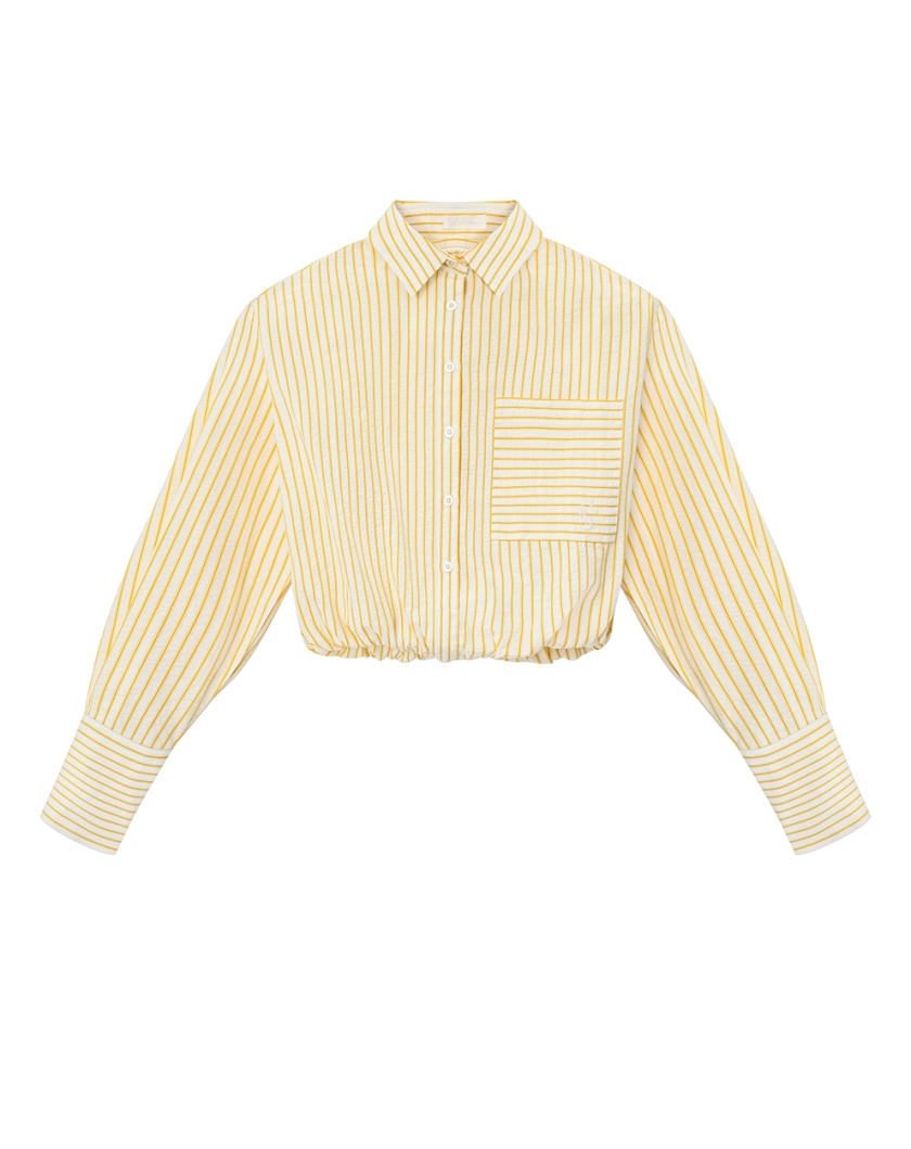 BUBBLE SHIRT - LEMON