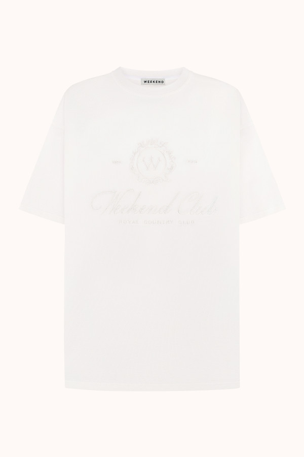 ФУТБОЛКА OVERSIZE WEEKEND CLUB MAXI| MILK / MILK