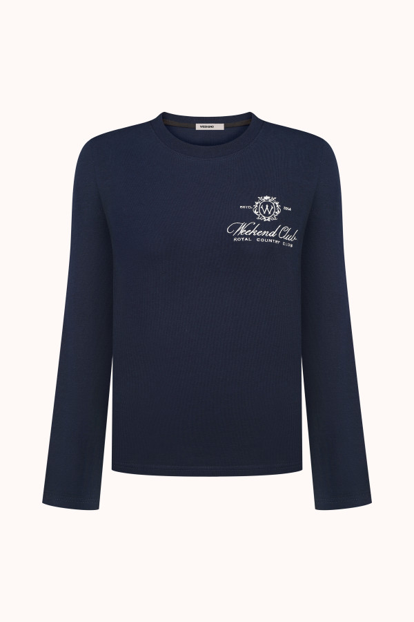 ЛОНГСЛІВ | NAVY BLUE / MILK