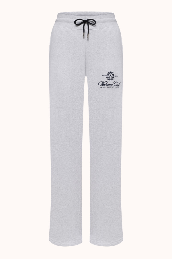 БРЮКИ | LIGHT HEATHER GREY / NAVY BLUE